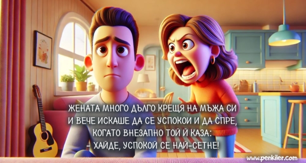 Как се успокоява жена...